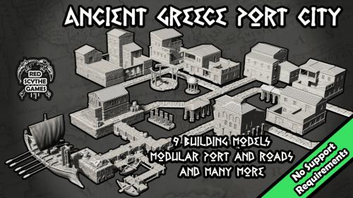 Ancient Greece Port City - STL Files