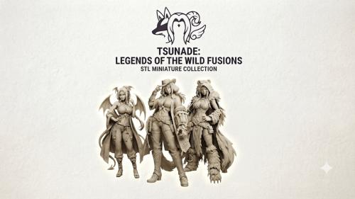 Tsunade: Legends of the Wild Fusions – STL Miniature Collect