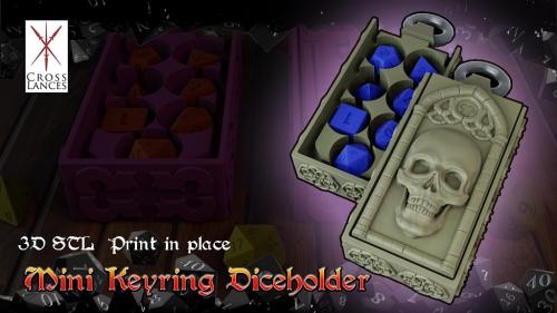 Mini Keyring Diceholder