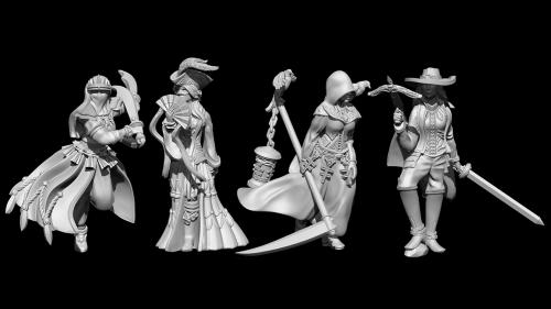 The Order of the Indigo Cross: 32mm miniatures
