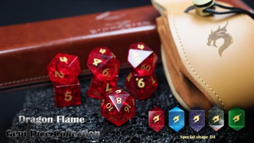 Dragon Flame - Gemstone Dice Set Collection