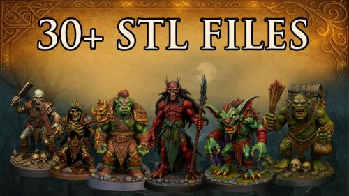 Slayer of Titans Expansion pack Miniatures - STL Files