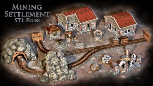 Mining Settlement STL Files - Pay what you want
