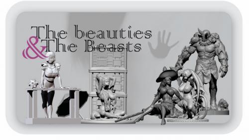 Beauties and Beasts v1 stl files + sfw & nsfw models