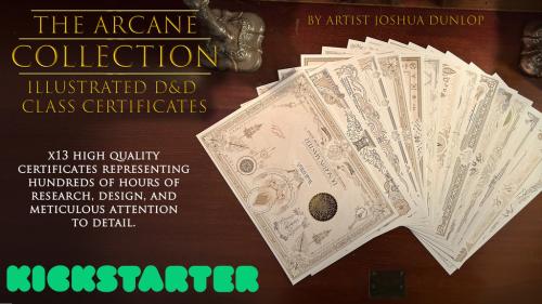 The Arcane Collection: Illustrated D&D Class Certificates