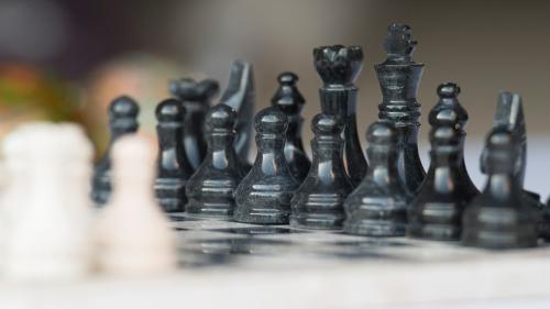 Vintage Marble Chess Sets 12"