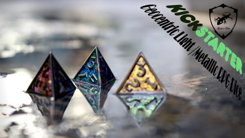 Geocentric Light /Metallic RPG Dice