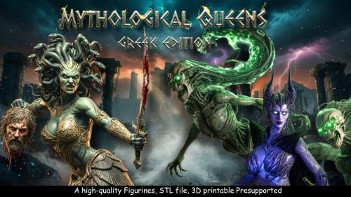 Mythological Queens – Greek Edition STL Miniatures