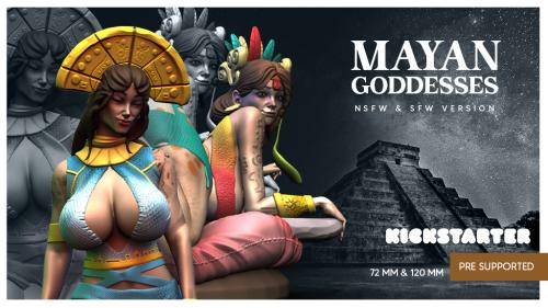 MAYAN GODDESSES SFW & NSFW STL files for 3D printing