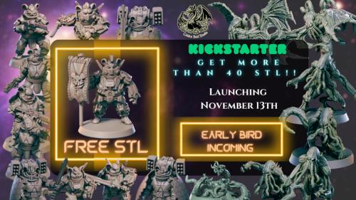 Whiskerians Awakening - A Whiskered Wargame- 3D Miniatures