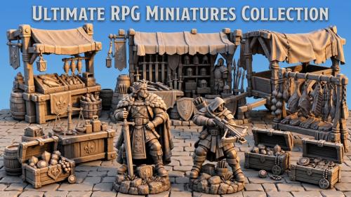 Medieval & Fantasy Tabletop Essentials: 1,000+ STL Models