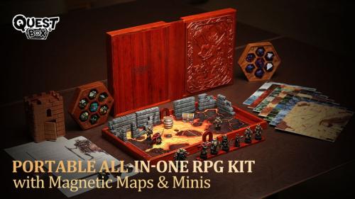 QuestBox RPG Kit: Magnetic Maps. Play Anywhere.