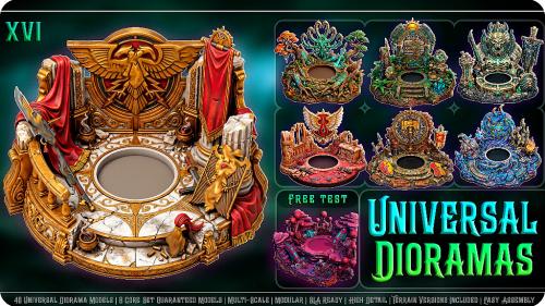 40 Universal Dioramas XVI – 3D Printable Terrain Collection