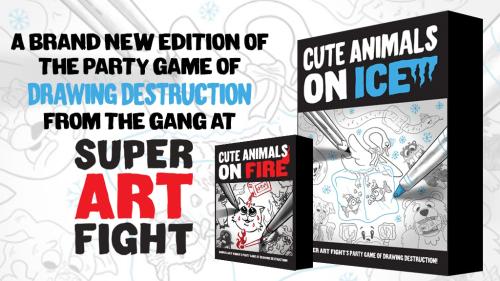 Cute Animals On Ice: A Party Game of Drawing Destruction