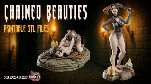 Chained Beauties – The Captive Elves STL Collection