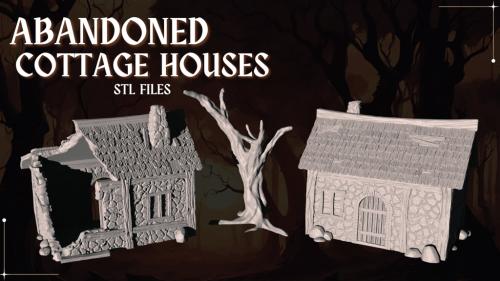 Abandoned Cottage Houses - 3D Printable STL Files