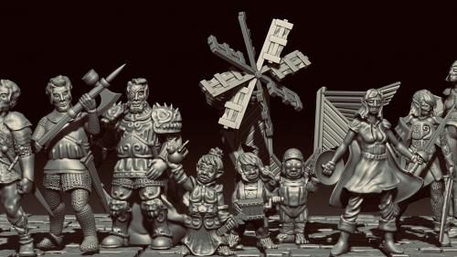 Daring Delvers: Three-Stage Fantasy Adventurers