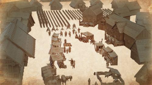 Realistic Viking Village #4 STL
