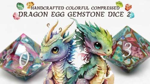 Handcrafted Dragon Egg Gemstone Dice 2
