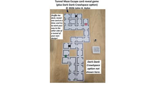 Tunnel Maze Escape card reveal game (manufactured)