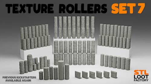 Texture Rollers Nr.7 - STL files for 3D printing