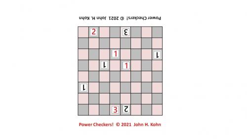Power Checkers! game pieces (manufactured)