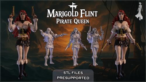 Marigold Flint - Pirate Queen - 3D Printable STL