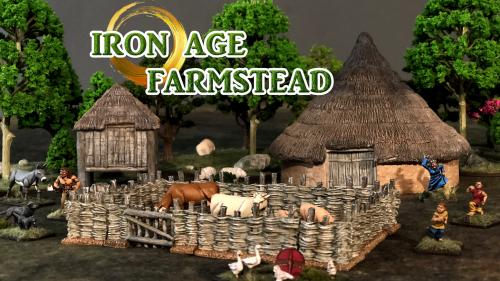 Iron Age Farmstead 28mm Miniature Wargaming Terrain