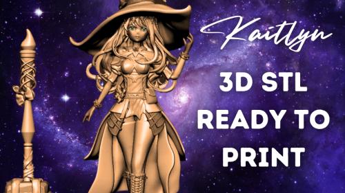 Kaitlyn - The Versatile Adventurer - Pre-supported STL