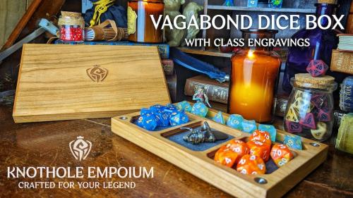 The Vagabond Dice Box by Knothole Emporium