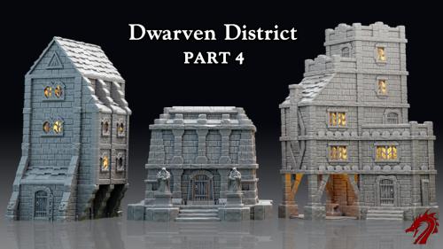 Dwarven District Part 4 - Fantasy Medieval Scenery