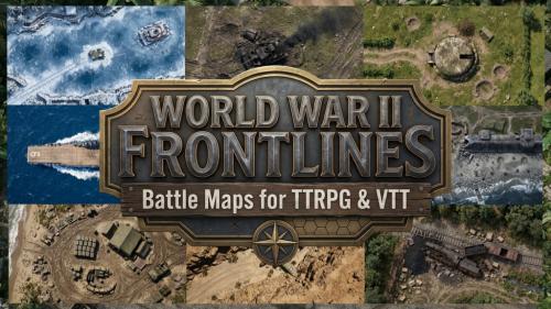 World War II Frontlines – 500+ Battle Maps for TTRPG & VTT
