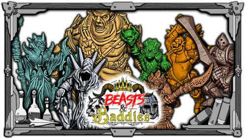 Beast & Baddies - 3D Printable Tabletop Models