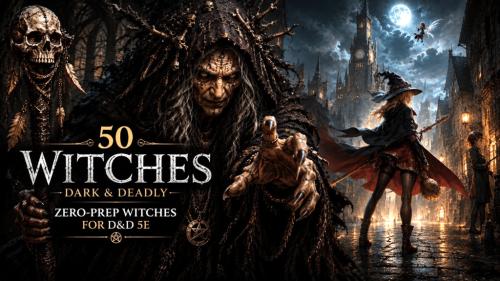 50 Witches for D&D 5E