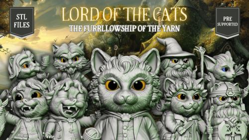 LORD OF THE CATS, THE FURRLLOWSHIP OF THE YARN