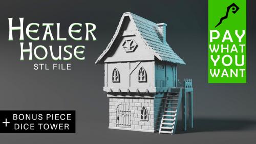 Healer House 3D Printable STL File - Pay What You Want