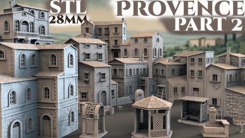 Provence Part 2 - Architecture for 3D Printing , STL , 28MM