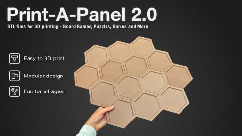 Print-A-Panel 2 | 3D Printable Games, Wall Art, and More