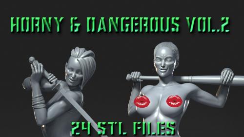 Horny and Dangerous vol.2 NSFW STL files 75mm scale