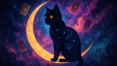 Celestial Feline Oracle The Cosmic Cat Tarot