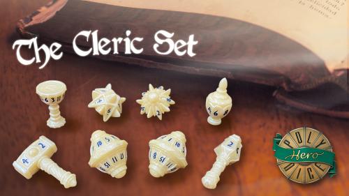 PolyHero Dice - Cleric, Warrior, Wizard, and Rogue