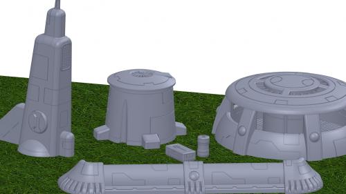 3D Printable Xeno Terrain No I