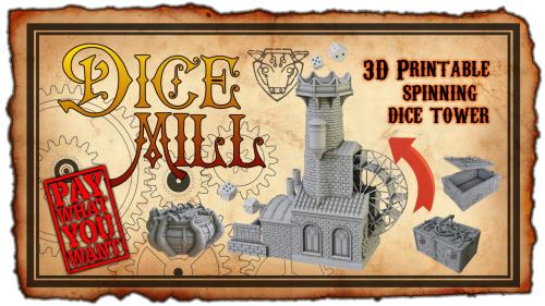 Dice Mill : Steampunk 3D Dice Tower, Pay What You Like