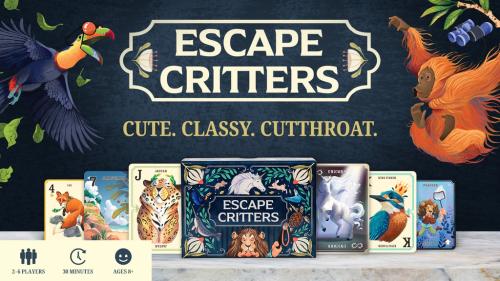 Escape Critters - A Speedy, Chaotic Critter Card Game