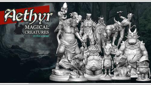 Aethyr / Magical Creatures / Boardgames /52 MM / 35 MM