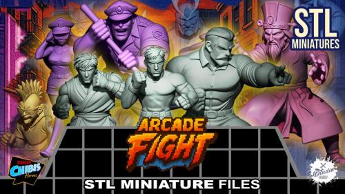 ARCADE FIGHT - STL MINIATURES
