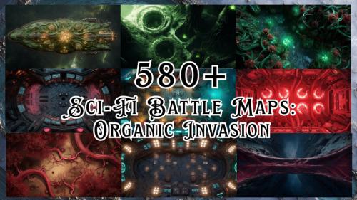 Sci-fi Battle Maps: Organic Invasion