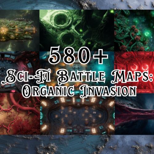 Sci-fi Battle Maps: Organic Invasion