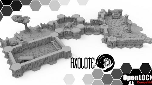 Axolote Hex: 3d hex dungeons
