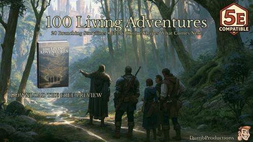 100 Living Adventures: Branching Side Quests for 5E